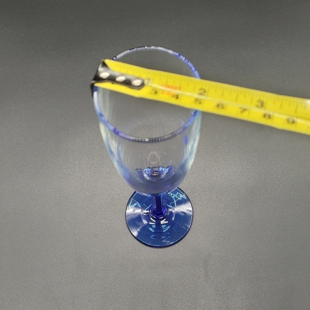Vintage Blue Libbey Domaine Champagne Glass Flute (Replacement)​​​